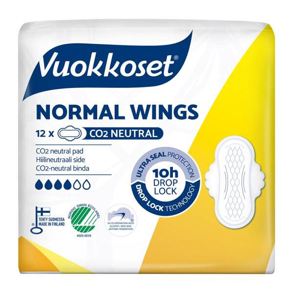 VUOKKOSET Vložky s křidélky Normal Wings (12 ks)