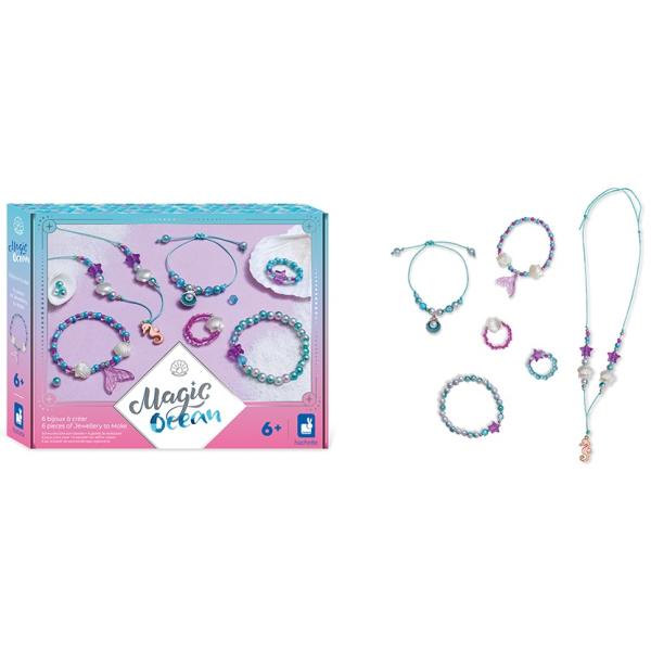 Janod Atelier Kreativní sada Výroba šperků Magický oceán 6 ks