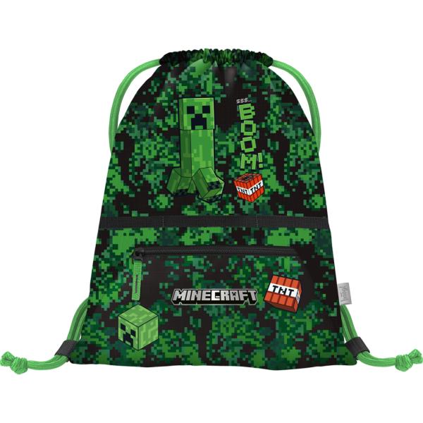 BAAGL Vrecko s priehradkou na zips Minecraft Boom