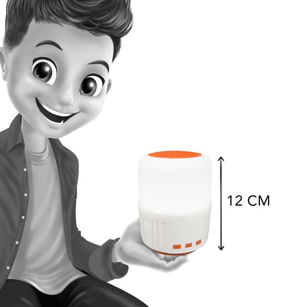 Kempingová lampa s reproduktorem