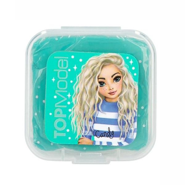 Top Model Plastilina con glitter, Verde, Candy