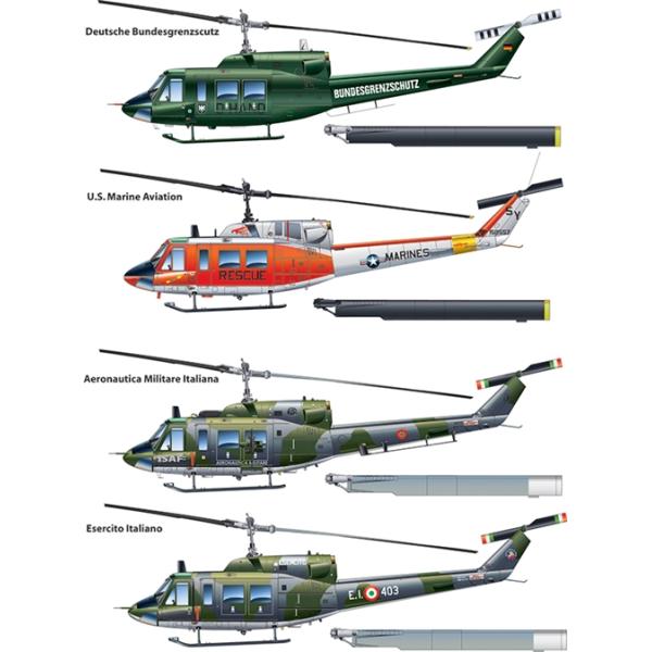 Model Kit vrtulník 2692 - AB 212 / UH 1N (1:48) (obrázek 7)
