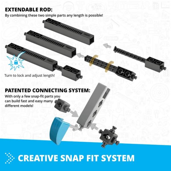 Engino INVENTOR MOTORIZED offroader s 10 bonusovými modely