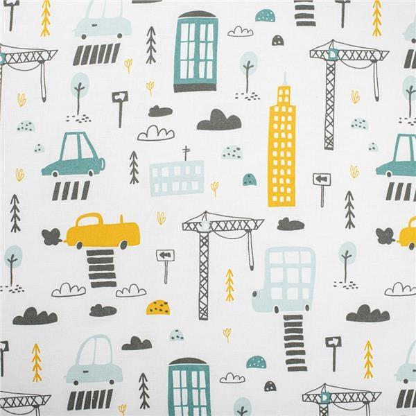 3-dílné povlečení New Baby 90/120 cm Město hořčicové