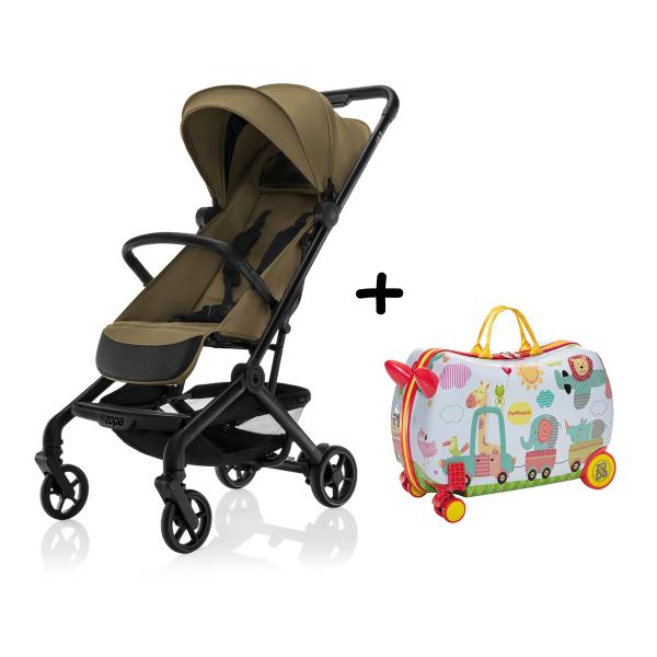 Sportovní kočárek Jet + kufřík Pack&Ride Zdarma, Toffee Brown