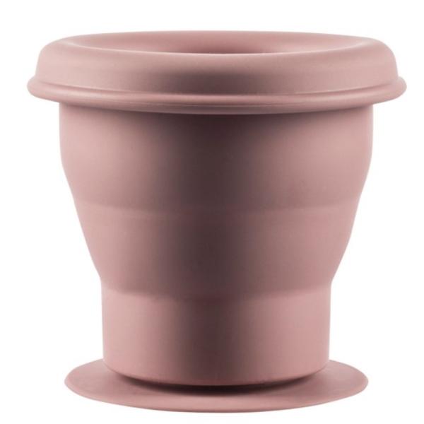 Silikonová miska na sušenky s přísavkou, Old Pink