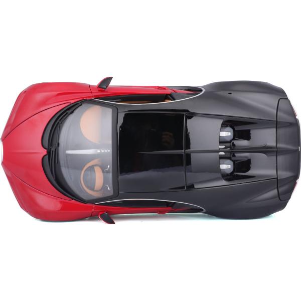 Bburago 1:18 Plus Bugatti Chiron black / red (obrázek 7)