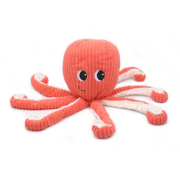 Ptipotos Plyšová chobotnice Filou korálová – máma s děťátkem