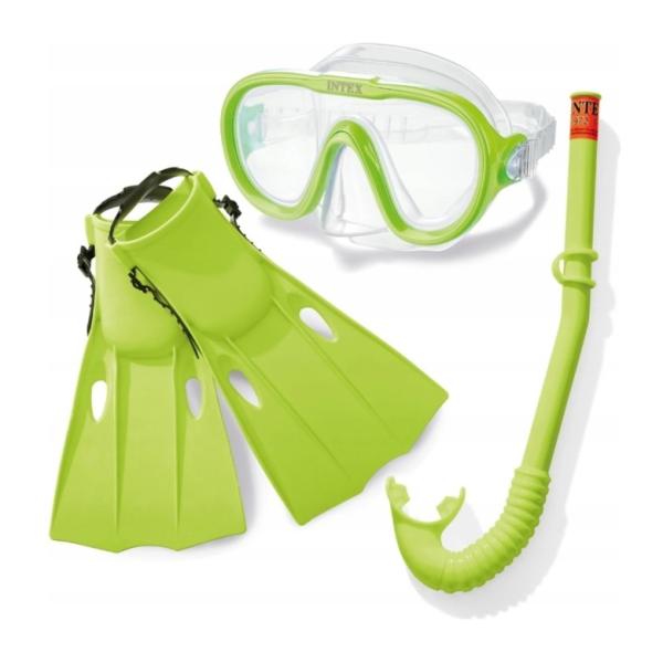 Intex 55655 Set Maschera, Boccaglio E Pinne-image
