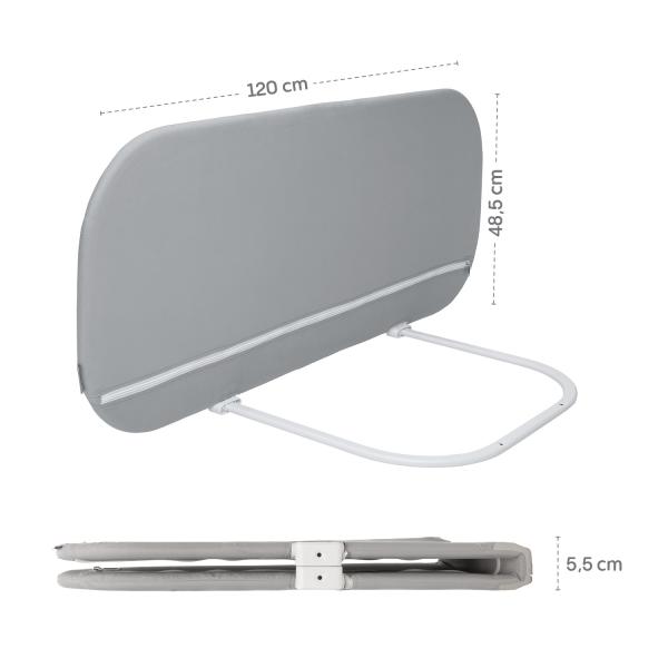 Zábrana na postel Monna Compact, šedá