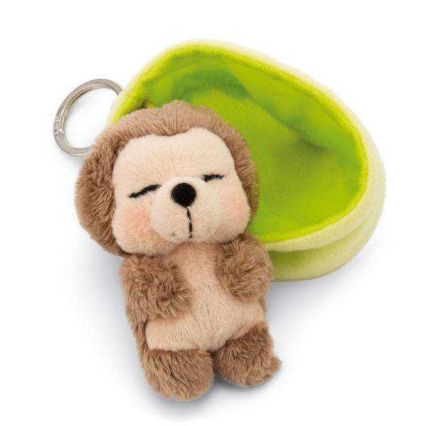NICI klíčenka spící Ježek 12 cm, světle-zelený košík, GREEN (obrázek 4)