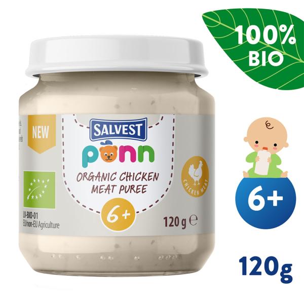 SALVEST Ponn BIO Kuřecí pyré (120 g)