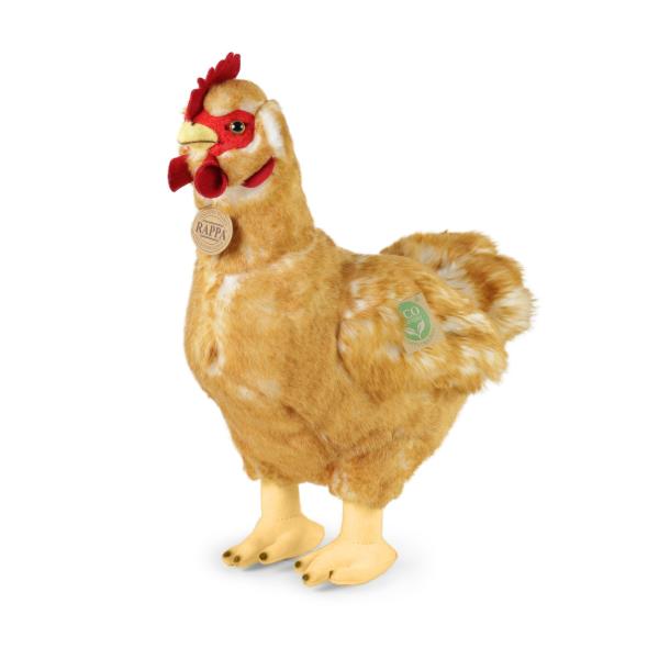 Plyšová sliepka stojaca 34 cm s vajcom ECO-FRIENDLY