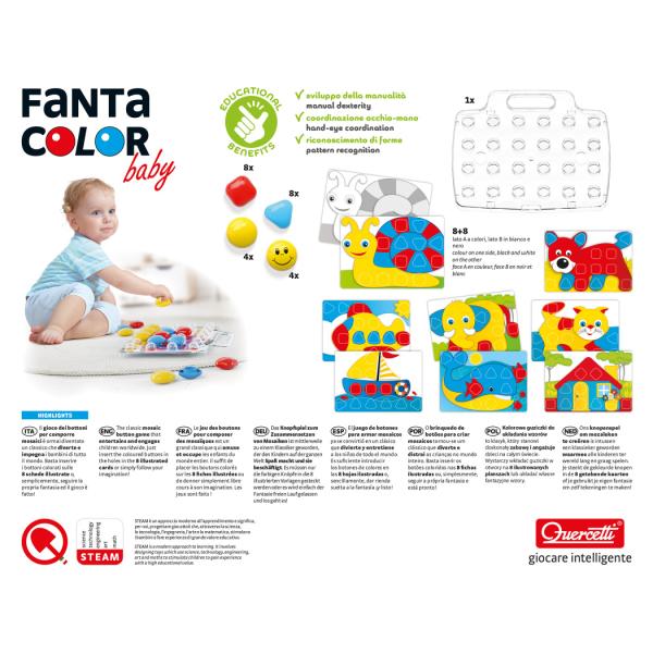 Quercetti Mozaika Fantacolor Baby – 33 ks