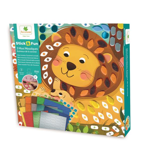 Sycomore Stick & Fun - Mosaico - Animali Della Savana-image