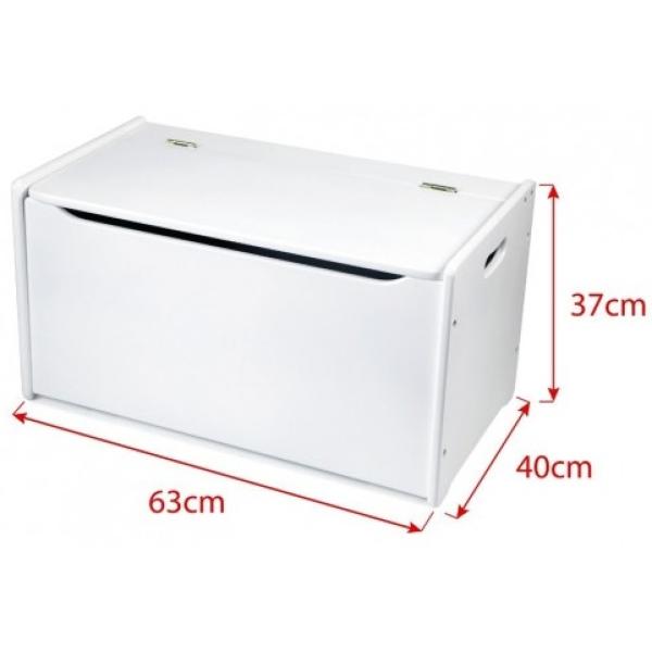 Tidlo Dřevěná úložná lavice bílá (obrázek 7)