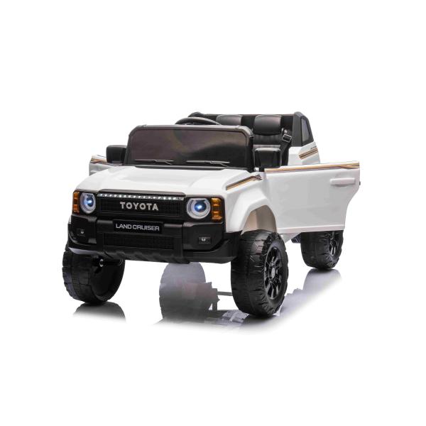 Elektrické autíčko Toyota Landcruiser 12V, bílé, široké jednomístné sedadlo, 2,4 GHz dia (obrázek 9)