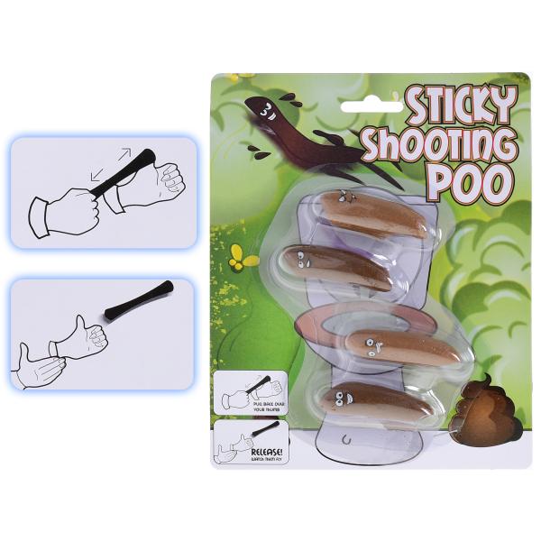 Střílecí a lepící lejno 4ks na kartě