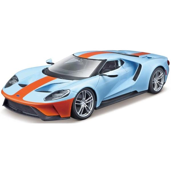 Maisto - 2017 Ford GT, modro-oranžový, 1:18
