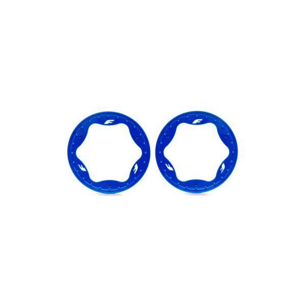 Traxxas anello beadlock 3.5" anteriore blu (2)