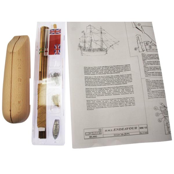 MINI MAMOLI H.M.S. Endeavour 1:143 kit