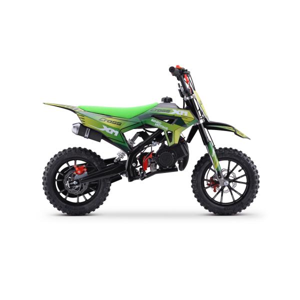 Benzínová motorka pro děti Beneo Motors CROSS XM zelená - 50cm3 (obrázek 3)