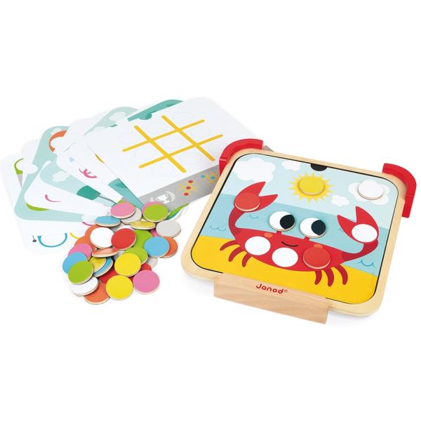 Janod magnetické čipsy Učím sa farby s predlohami