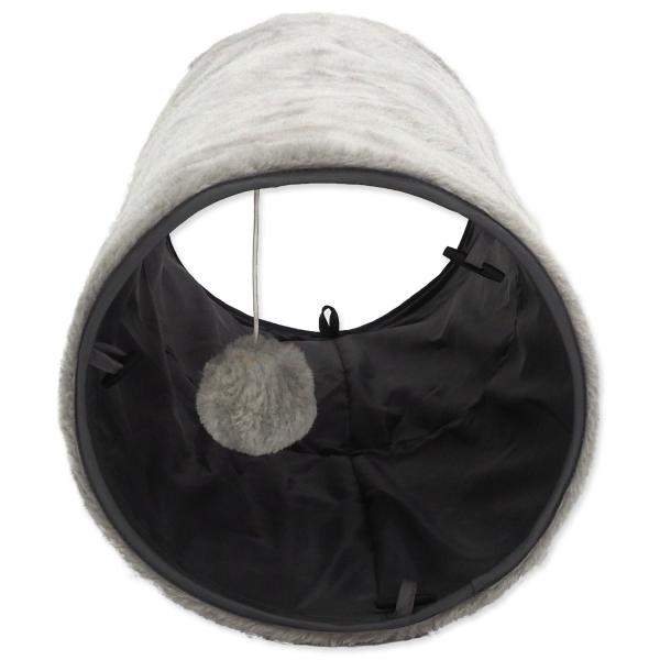 Tunel Magic Cat plyš šustící šedý 50x24cm