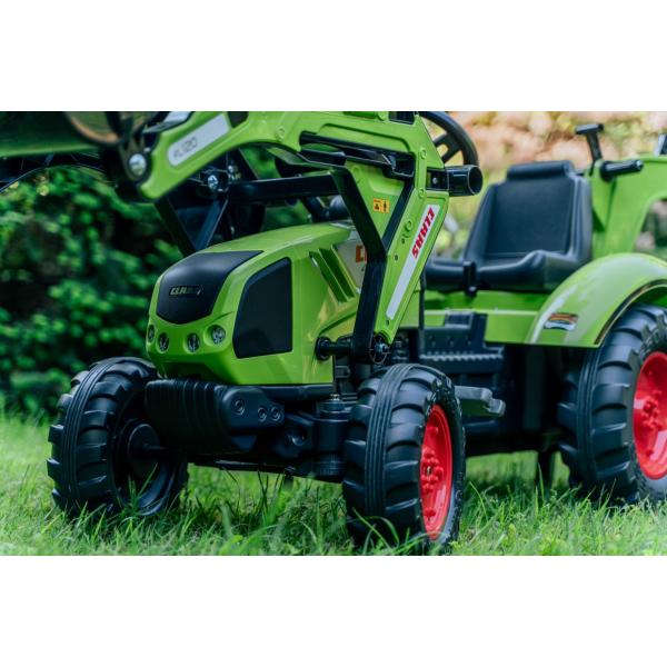 Falk Šlapací traktor velký 2070Y Claas Arion 430 s nakladačem, rýpadlem a vlečkou (obrázek 4)