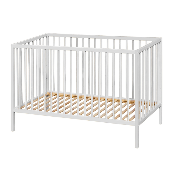 PETITE&MARS Postýlka dřevěná Nela White Wood 120x60 cm