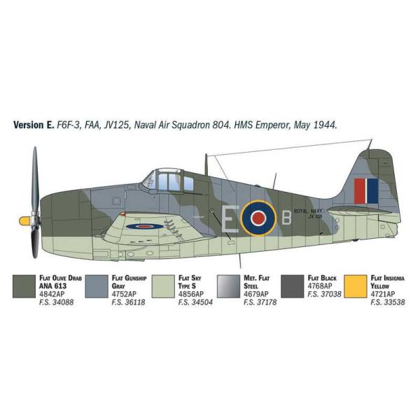 Model Kit letadlo 91213 - F6F-3/5 Hellcat (1:72) (obrázek 8)