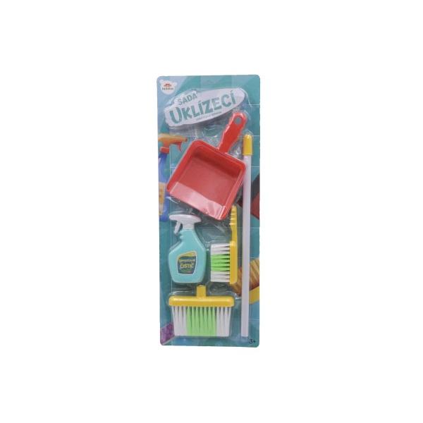 Úklidová souprava/uklízečka s doplňky, plast 5ks