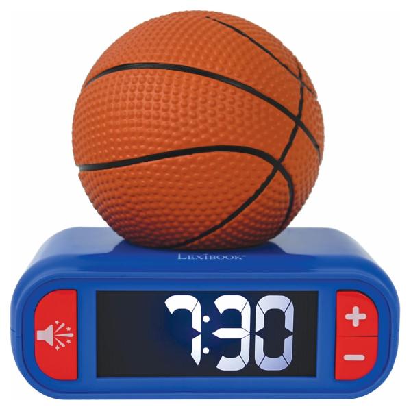 Budík s nočným 3D svetlom Basketball