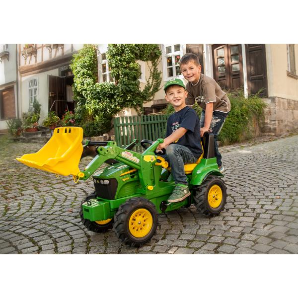 Rollytoys Šlapací traktor John Deere s nakladačem, brzdou a nafukovacími koly (obrázek 5)