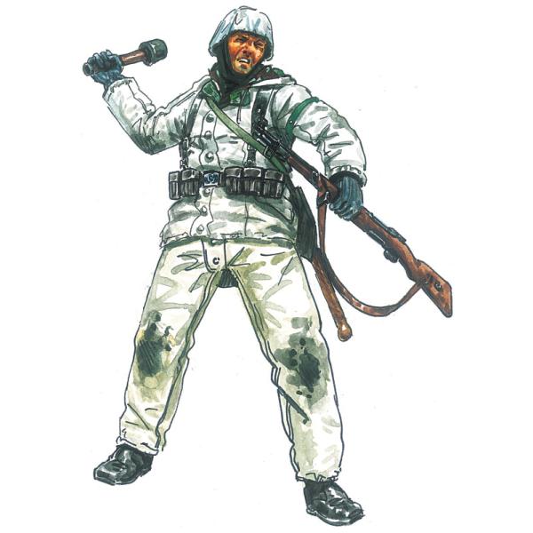 Model Kit figurky 6151 - WWII - GERMAN Infantry (Winter Uniform) (1:72) (obrázek 3)