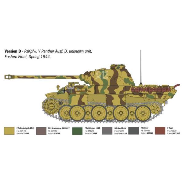 Model Kit tank 90290 - Pz. Kpfw. V Panther Ausf. D (1:35) (obrázek 7)