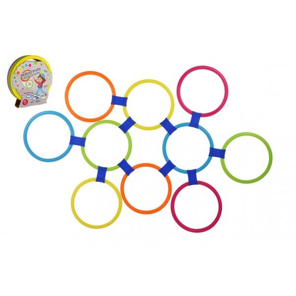 Skákacie kruhy farebné plast priemer 27cm kreatívna hra