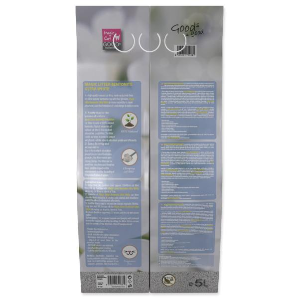 Podestýlka Magic Litter Bentonite Ultra White 5l (obrázek 4)
