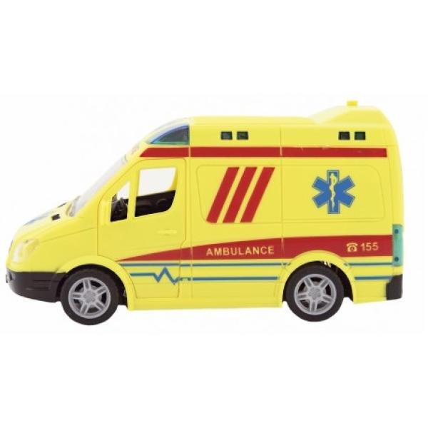 Auto ambulance plast na setrvačník na baterie se zvukem se světlem (obrázek 3)