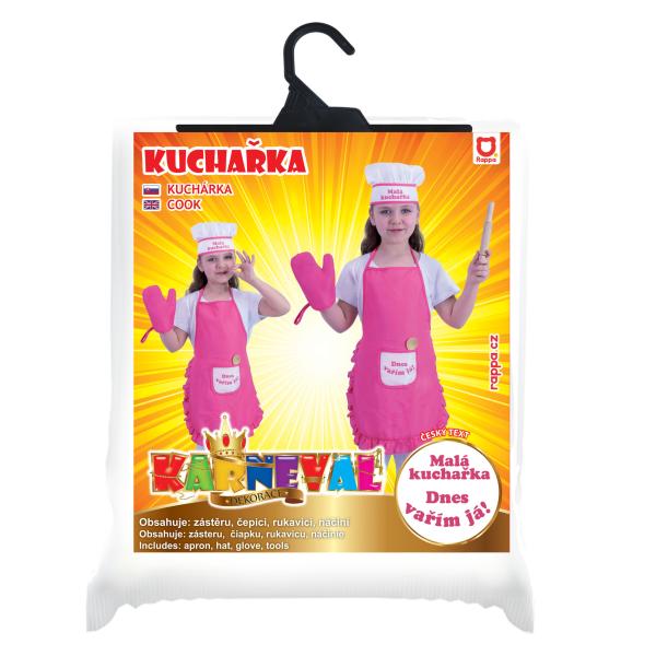 Dětský kostým kuchařka s příslušenstvím