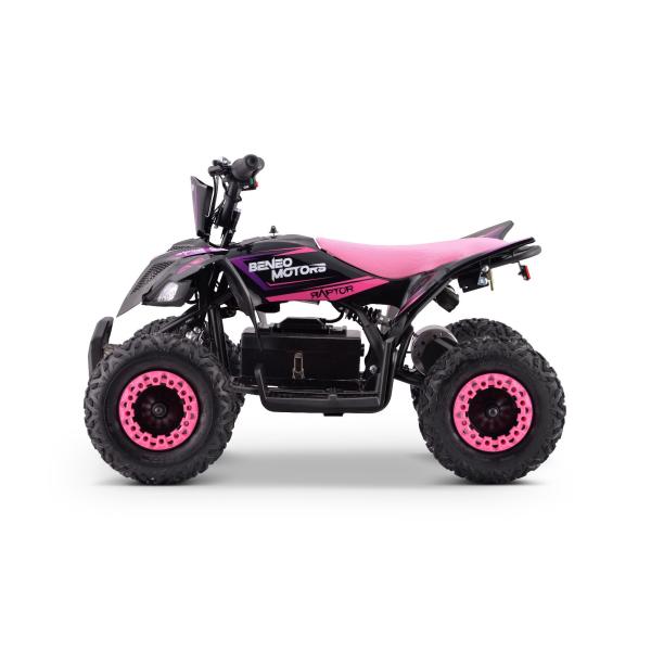 Elektrická čtyřkolka pro děti Beneo Motors Raptor růžová - 800W (obrázek 6)