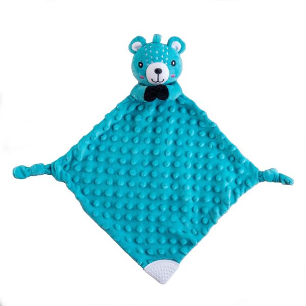 Medvídek babyted uspávač, kousátko, chrastítko plyš 25x25cm