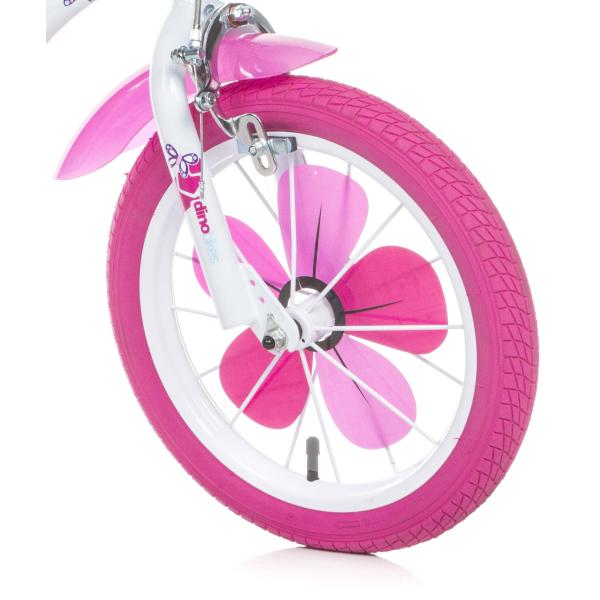 Dino Bikes - Dětské kolo Flappy 14" 514-02 - růžovo bílý (obrázek 6)