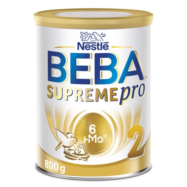 BEBA SUPREMEpro 2, 6 HMO, následné kojenecké mléko, 800 g, od uk. 6. měsíce