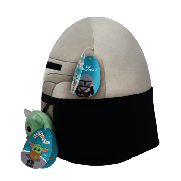 SQUISHMALLOWS Star Wars Mandalorian 30 cm a Grogu 9 cm (obrázek 3)