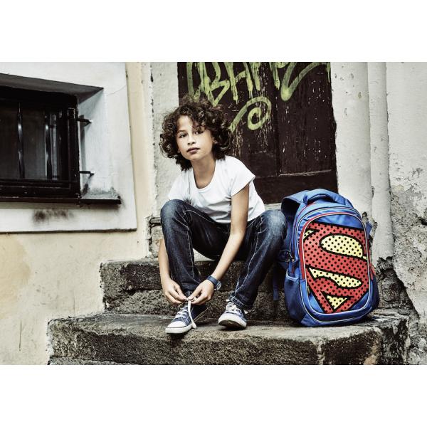 BAAGL Školní batoh s pláštěnkou Superman – POP (obrázek 3)