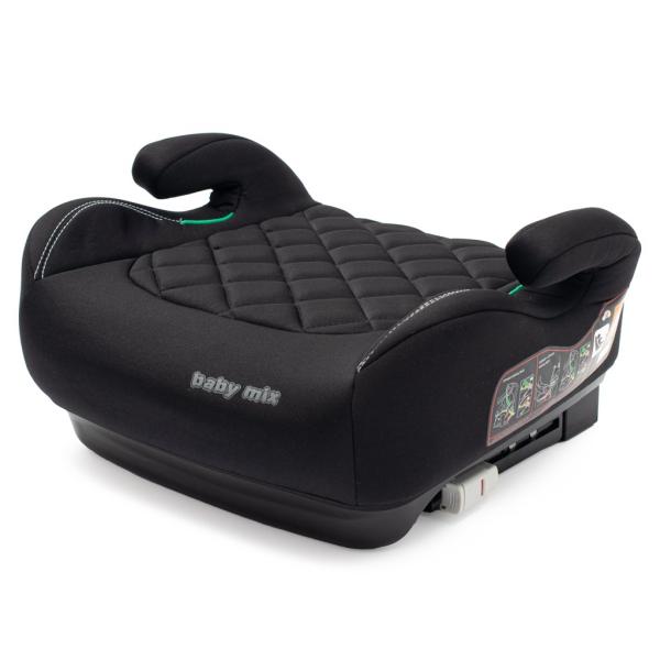 Autosedačka-podsedák BABY MIX HERO Plus ISOFIX I-SIZE black