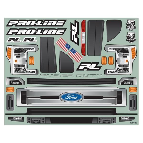 Pro-Line karosérie 1:6 2017 Ford F-250 Super Duty čirá: SCX6 (obrázek 8)