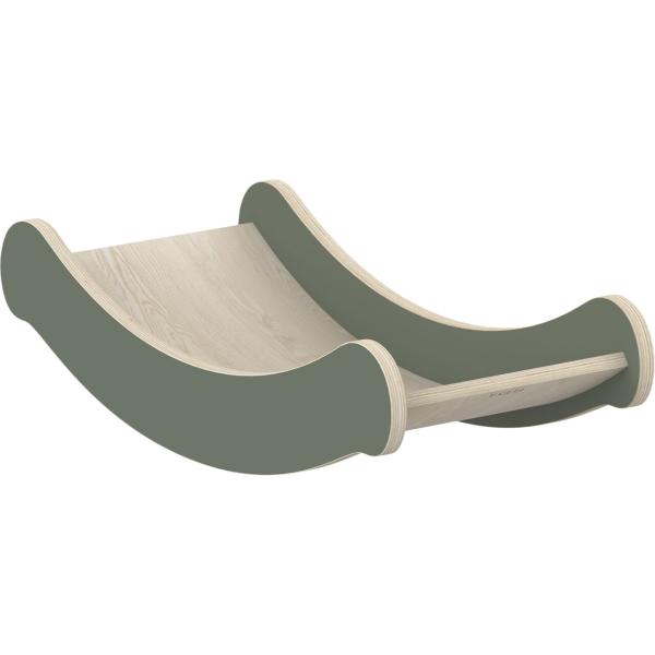 Flexa Dřevěná balanční deska pro děti tmavozelená Play