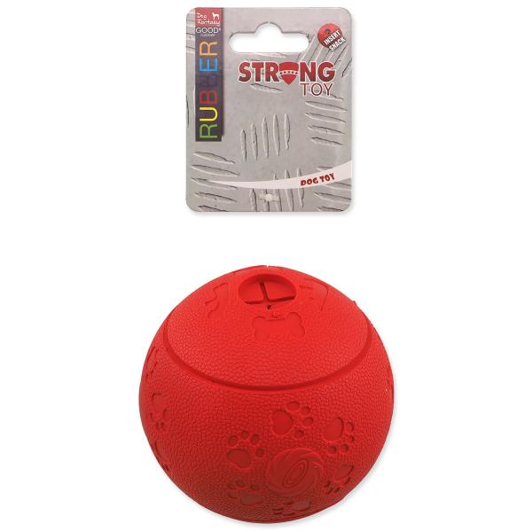 Hračka Dog Fantasy míč na pamlsky červená 11cm (obrázek 4)